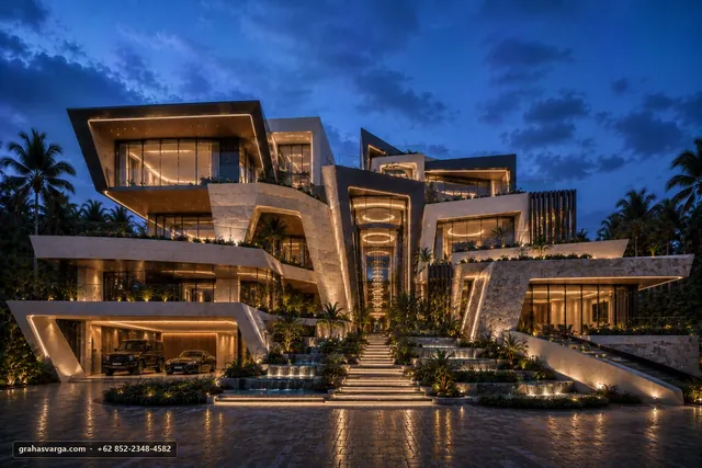 Arsitektur untuk Kabupaten Kampar. — pandangan arsitektur 2